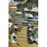 A mixed lot of silver spoons including berry spoons and 6 other items of silver.