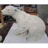 A large Royal Dux polar bear figure. ****Condition report**** No damage.