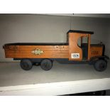 A pre-war HMT wooden six wheel lorry.