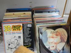 A large selection of LP records.