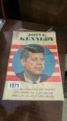 A John F Kennedy first edition comic by Dell, inside is in fairly good condition,