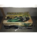 A Scalextric Champion tourer's set (no cars) and a set 400 (missing one car)