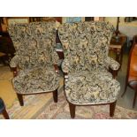 A pair of superb quality Original Orient Express Pullman chairs - the Pullman chairs which were
