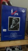 John F Kennedy phone card series by Amerivox COA. Complete and in good condition.