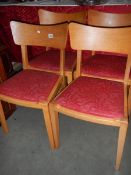 A set of 4 chairs.