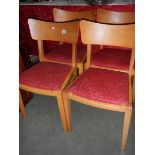 A set of 4 chairs.