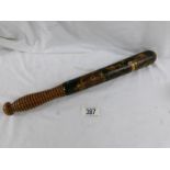 A Victorian police truncheon, 40 cm long.