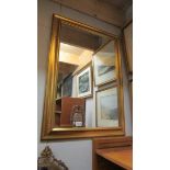 A large gilt framed mirror. ****Condition report**** 88.5cm x 63cm.