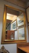 A large gilt framed mirror. ****Condition report**** 88.5cm x 63cm.