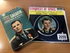 A Britone Mk100 45 rpm EP Mono 'Conquest of Space', Major Yuri Gagarin.