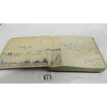 An autograph book circa 1917-1927 with many drawings.