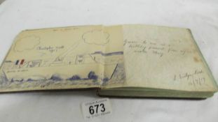 An autograph book circa 1917-1927 with many drawings.