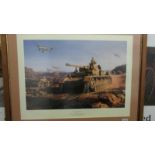 A framed and glazed signed limited edition print 'Heia Safari' by Nicholas Trudgian,