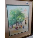 A good framed and glazed Eastern picture signed Wetbury?
