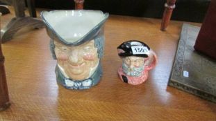 2 Royal Doulton character jugs.