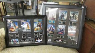 A framed and glazed Marvel Cinematic Universe Part 2 montage and a Back to the Future (1985, 1989,