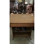 A small oak bureau.