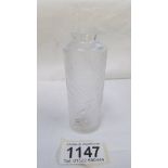 A small Lalique specimen vase, 11 cm, signed to base.