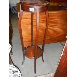 A mahogany pot stand.