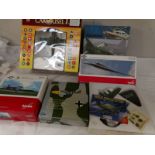 6 model aircraft by various manufacturers.