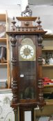 A double weight Victorian mahogany Vienna wall clock,