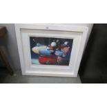 A framed and glazed limited edition print 356/395, 'Space Cadets' by Doug Hyde, image 55 x 40 cm.