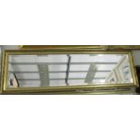 A good quality gilt framed bevel edged mirror.