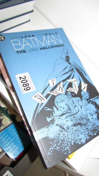 Five Batman books.