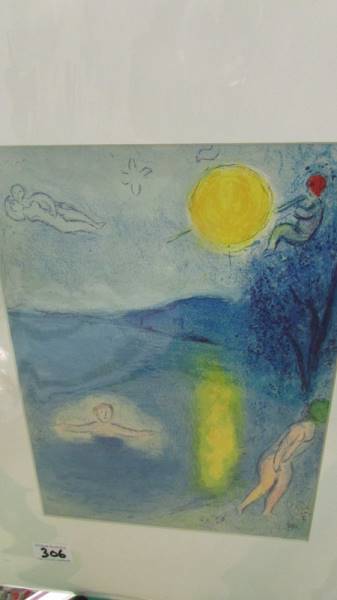 Collection of 4 lithographic prints 2 x Marc Chagall (1887-1985) both modernist figural subjects - Image 5 of 5