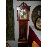 A good quality modern mahogany long case clock.