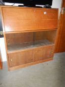 A teak bureau,