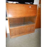 A teak bureau,