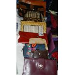 A mixed lot of interesting purses etc.