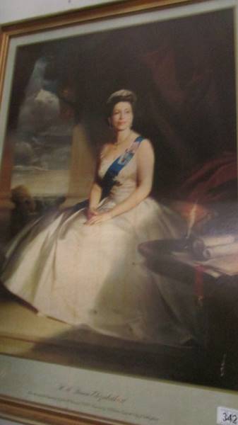 2 portrait prints of Queen Elizabeth II. - Image 2 of 3