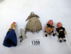 A small Victorian doll and 1 other,