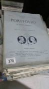 A quantity of 'The Portfolio', An Artistic Periodical.