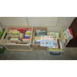 3 boxes of books on various subjects including Seasons, Gardening, History etc,