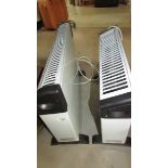 2 convector heaters.