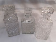 3 decanters