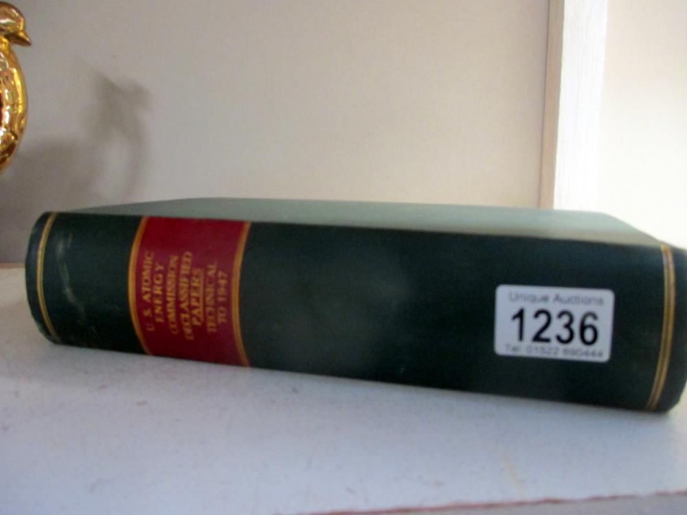 A US atomic energy commision declasified papers technical to 1947 hardback book