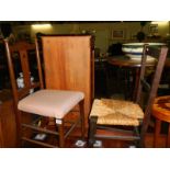 2 vintage hall chairs