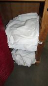 A quantity of white cotton sheets. ****Condition report**** These are modern sheets.