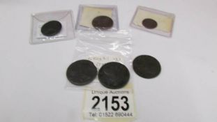 Charles II Scottish coins including Turner two pence, 1678 bauble,