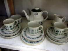 A Royal Doulton 'Tapestry teaset 18 pieces (missing 3 cups)