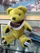 A vintage Merrythought 'I play a tune' musical teddy bear in working order