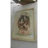 A framed picture of Prince and Princess Charles of Denmark.
