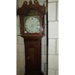 An oak cased 30 hour long case clock.
