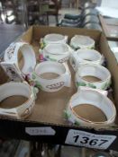 9 Royal Adderley porcelain nakin rings