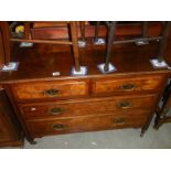 An Edwardian mahogany 4 drawer chest of drawers