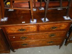 An Edwardian mahogany 4 drawer chest of drawers